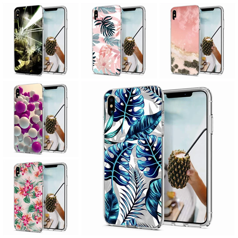 Funda For iPhone X XS XR Max Soft TPU fragrant plant flower Cover Case Original Coque Apple 6 6S 8 Plus W143 |