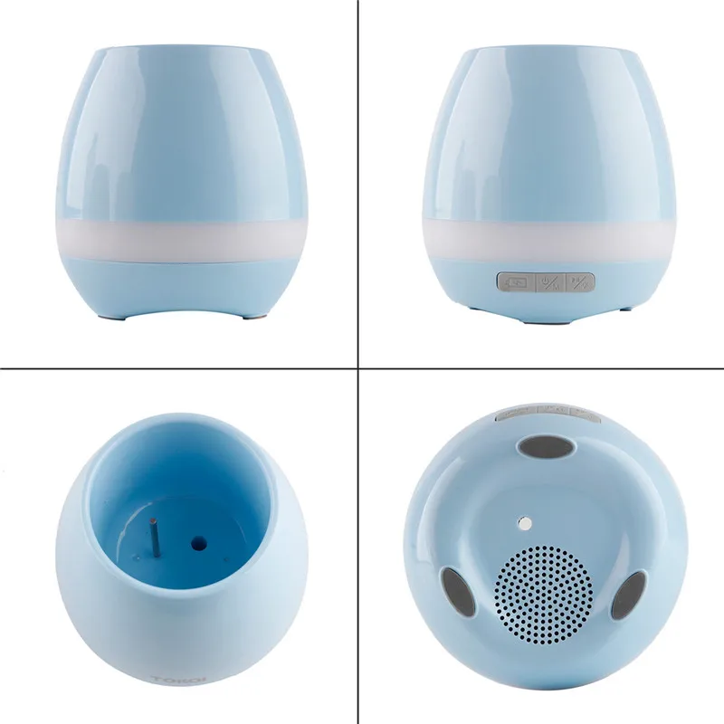 bluetooth speaker Touch Play Piano smart speakers Waterproof Wireless smart speakers  Flower Pot  (5)
