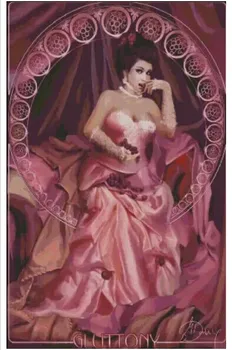 

Embroidery Package High Quality Luxurious Cross Stitch Kits Gluttony Size: 100CMX70CM DIY Embroidery Kit Free Shipping