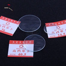 2 шт./лот, однокупольное стекло для часов, с одной стороны, изогнутое минеральное стекло для часов, 36 мм~ 45,5 мм, однокупольное стекло для часов