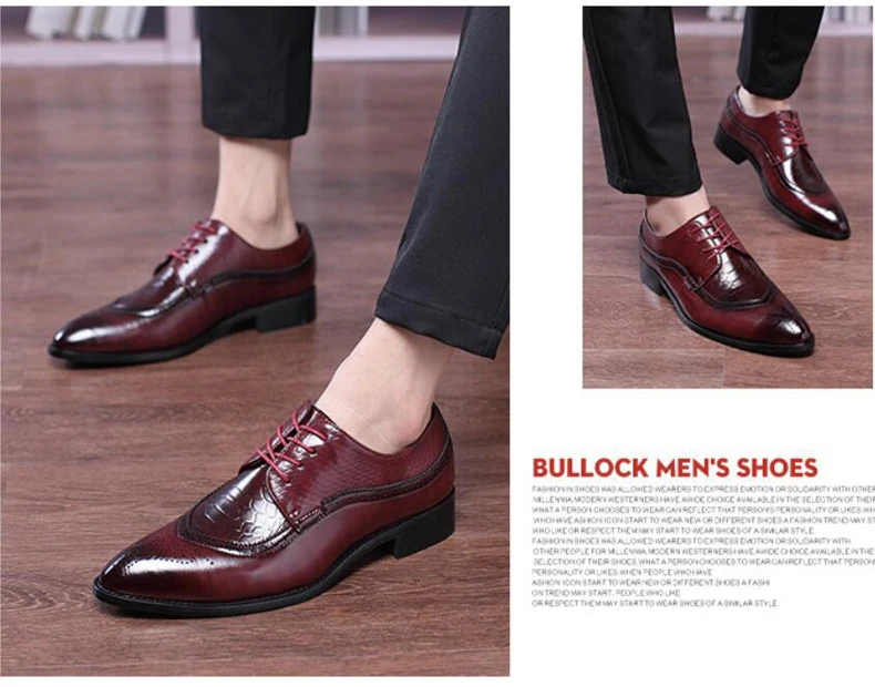 Men's Casual Shoes Moccasins Mens Lace-Up Oxfords Moccasins Men Loafers Leather Casual Pointed Oxford Shoes for Men Black Socks (4)