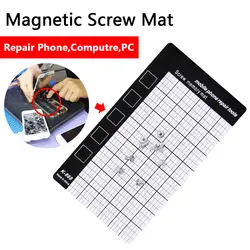 Магнитный винтовой коврик карта памяти Рабочая подставка для мобильного телефона инструменты для ремонта 145x90 мм размер ладони