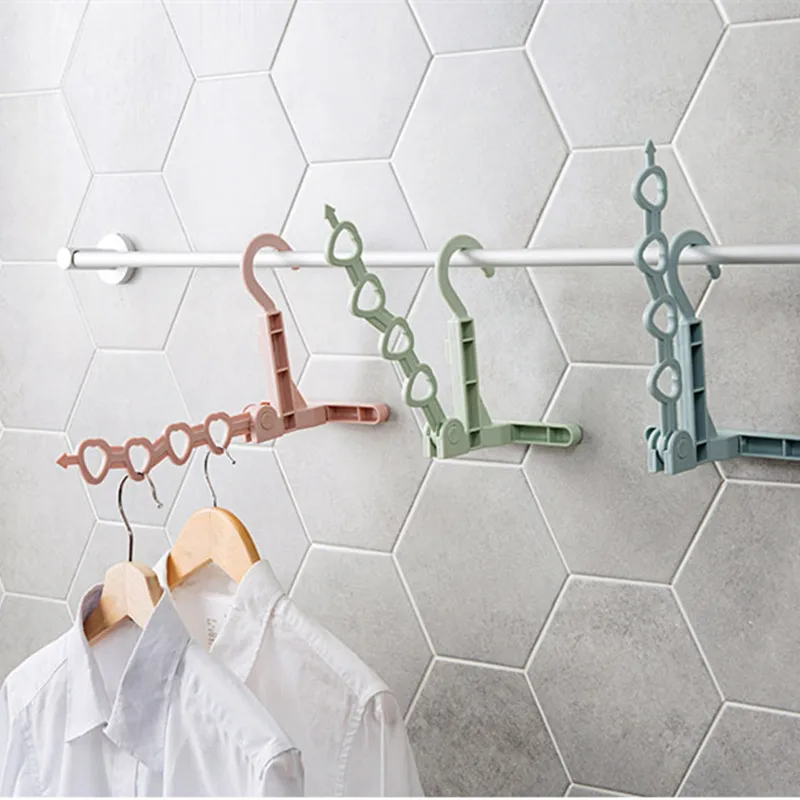 Folding Clothes Hanger Rack Adjustable Drying Rack (7)