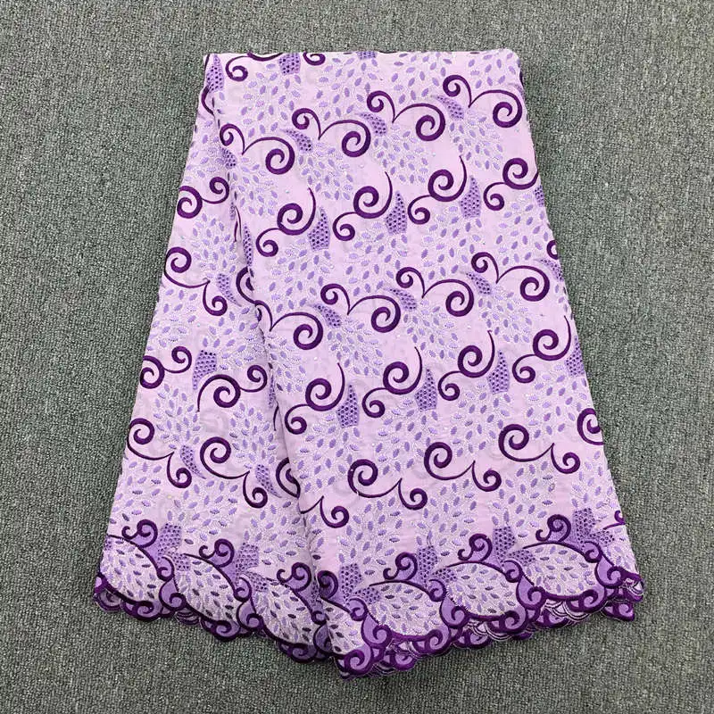 

Hot Sale High Quality lalic purple Swiss Voile Lace African Cotton Swiss Voile Lace Fabric In Switzerland Lace Fabric 072