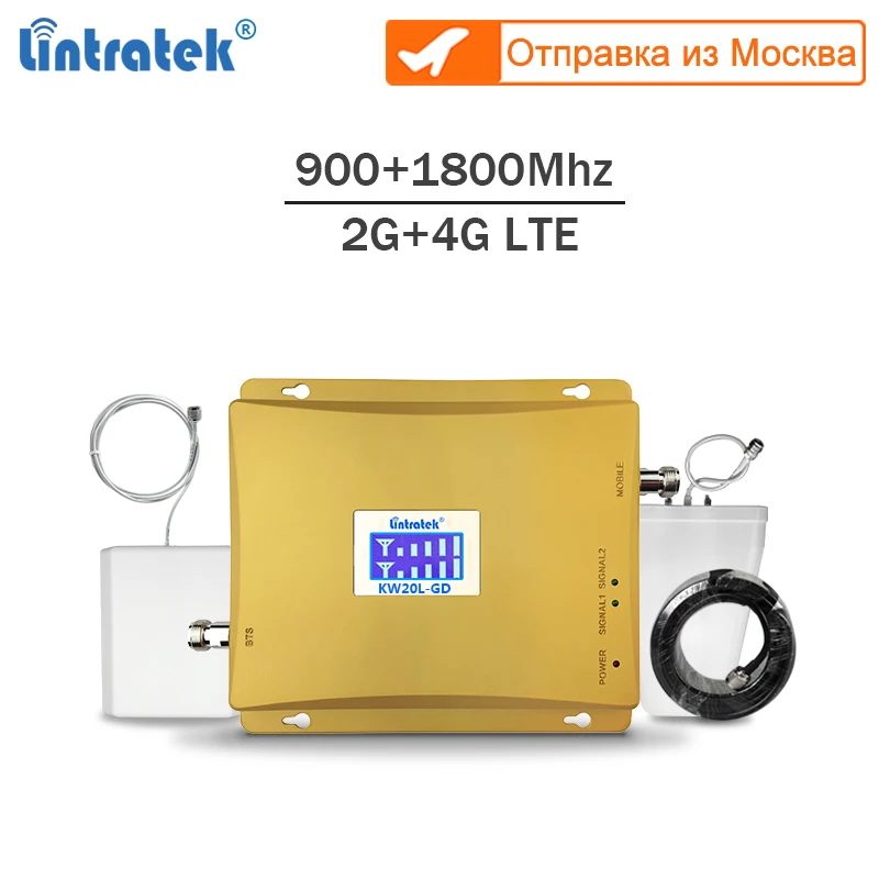 

Lintratek Dual Band Signal Booster GSM Repeater 2G 4G LTE Amplifier 900 1800Mhz Mobile Signal Repeater 4G LTE 1800 GSM 900 #6