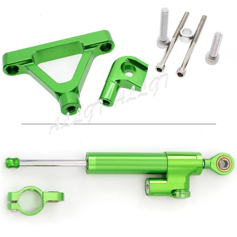 

CNC Steering Damper Stabilizer with Bracket Kit for Kawasaki ZX6R 2007 2008