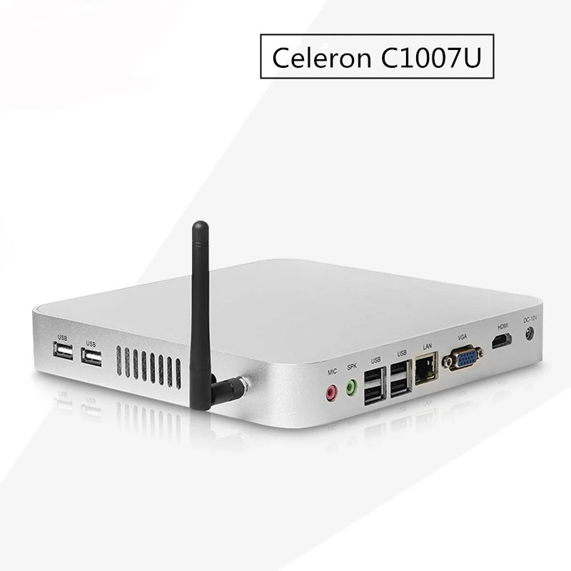 Hot smart mini pc windows 7 Mini computer 1 NIC port C1007U industrial
