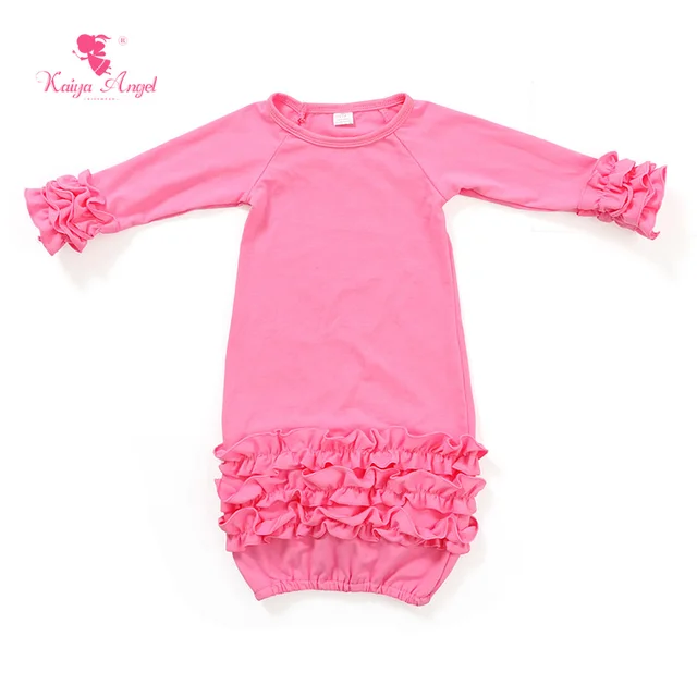 newborn ruffle gown