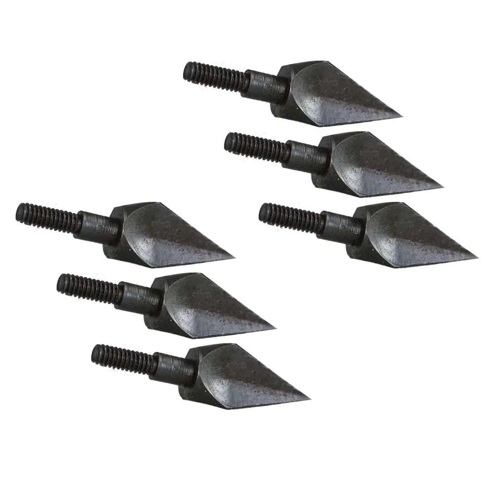 6pcs 106 Grain 3 Blades Arrowhead Hunting Broadhead Arrow Head Tips Points Screw in Thread