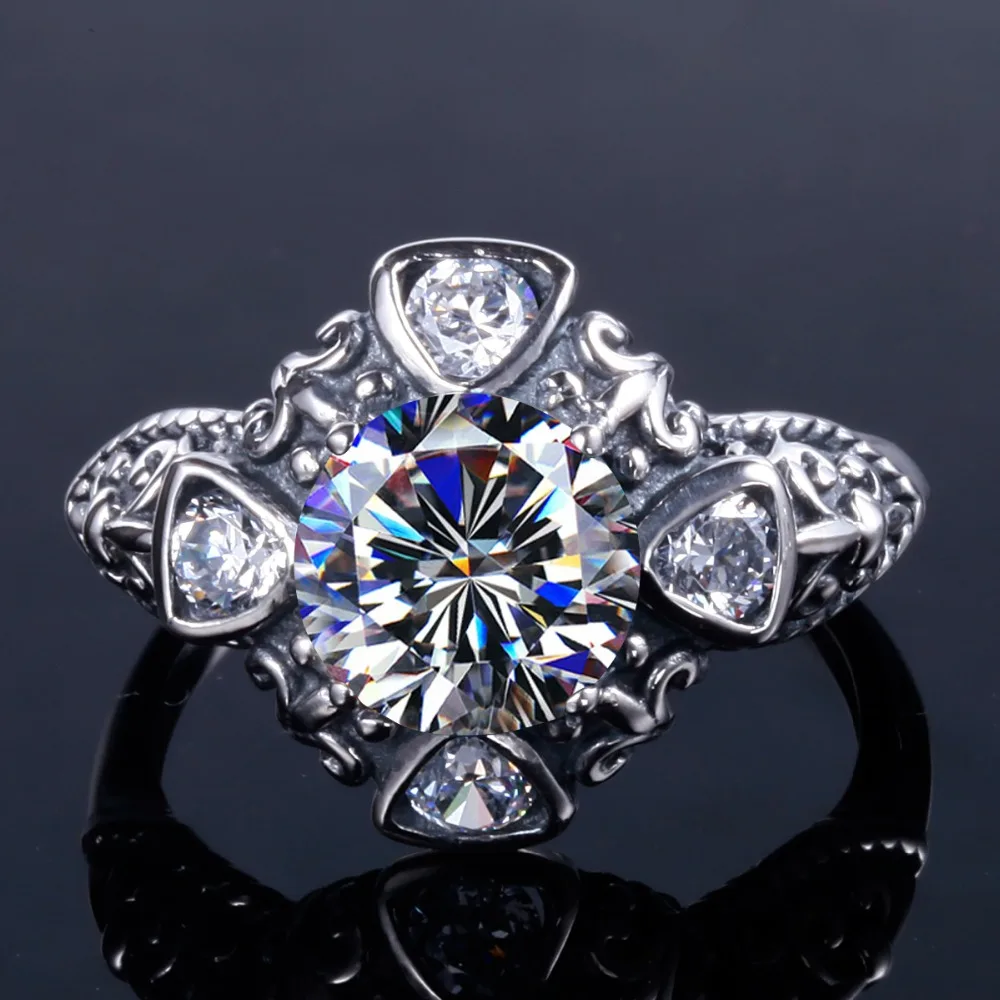 Szjinao Snowflake Women Solid 100% Silver 925 Rhinestone Jewelry Zircon Vintage Christmas Decoration Dress Factory Direct Kraken