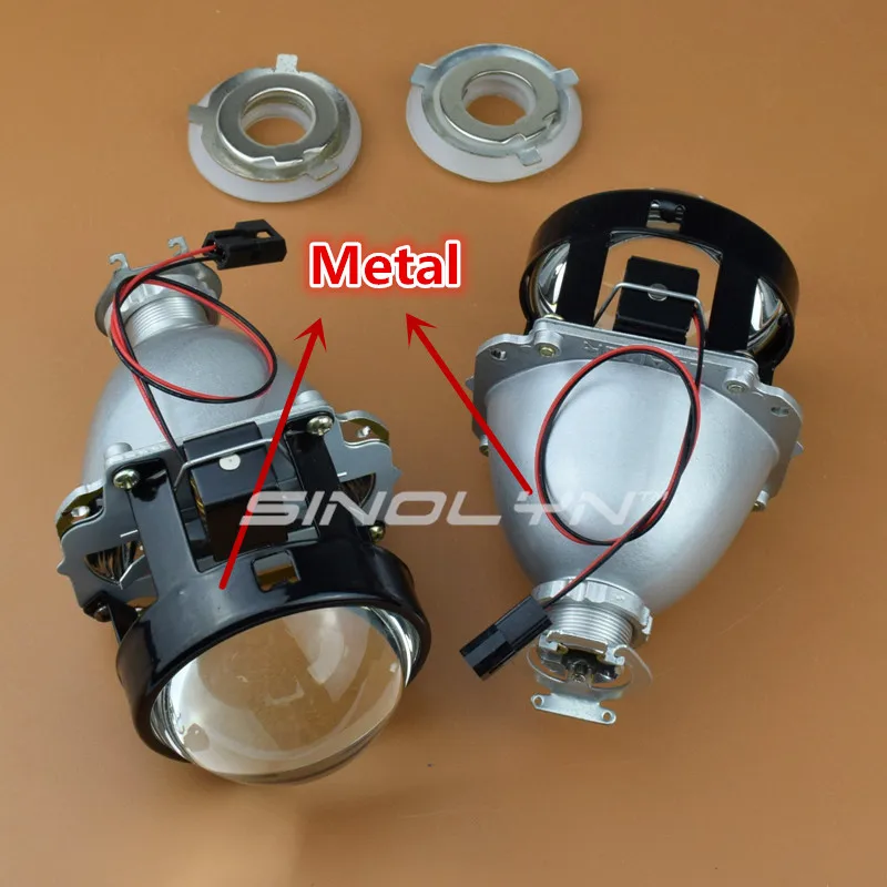 Lente do Farol Kit para h7 Sinolyn Anjo Olhos Bi-xenon Lente 2.5 Projetor h1 Hid Halo Diabo h4 Carros Acessórios Retrofit Estilo 23 Acessórios para luzes do carro