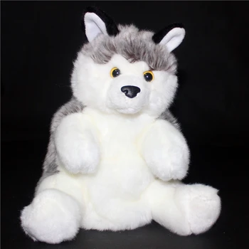 

Plush Toys Children Simulation Husky Doll Hand Puppet Toy Baby Gift