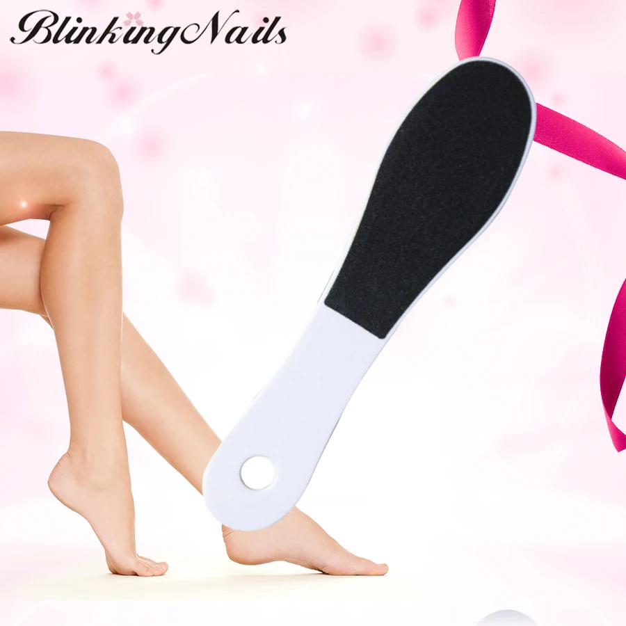 

BlinkingNails 1pc 2pcs/lot Plastic Double Sides Foot Rasp Pedicure Nail Files for Foot Rasps in Black White