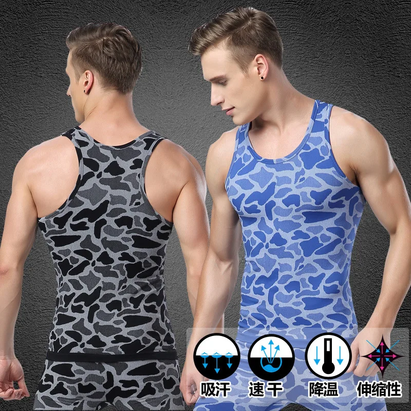 

Men Pro Quick Dry GYM Tank Compression T-shirt Fitness Exercise Top Sport Run Vest Workout Tee Yoga Beach Basketball MA40