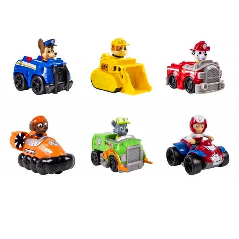 6pcs/set Paw Patrol Dog Puppy Car Toy Vehicles Patrulla Canina Action Figures vinyl doll Children Toys Gifts 6pcs/set Paw Patrol Dog Puppy Car Toy Vehicles Patrulla Canina Action Figures vinyl doll Children Toys Gifts