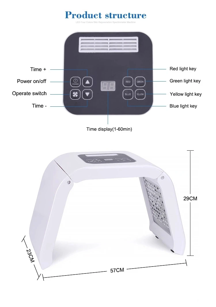PDT цвет уход за кожей Led косметическое устройство Салон Спа использование для омоложения кожи, удаления акне лечение Эстетическая терапия эквивалент