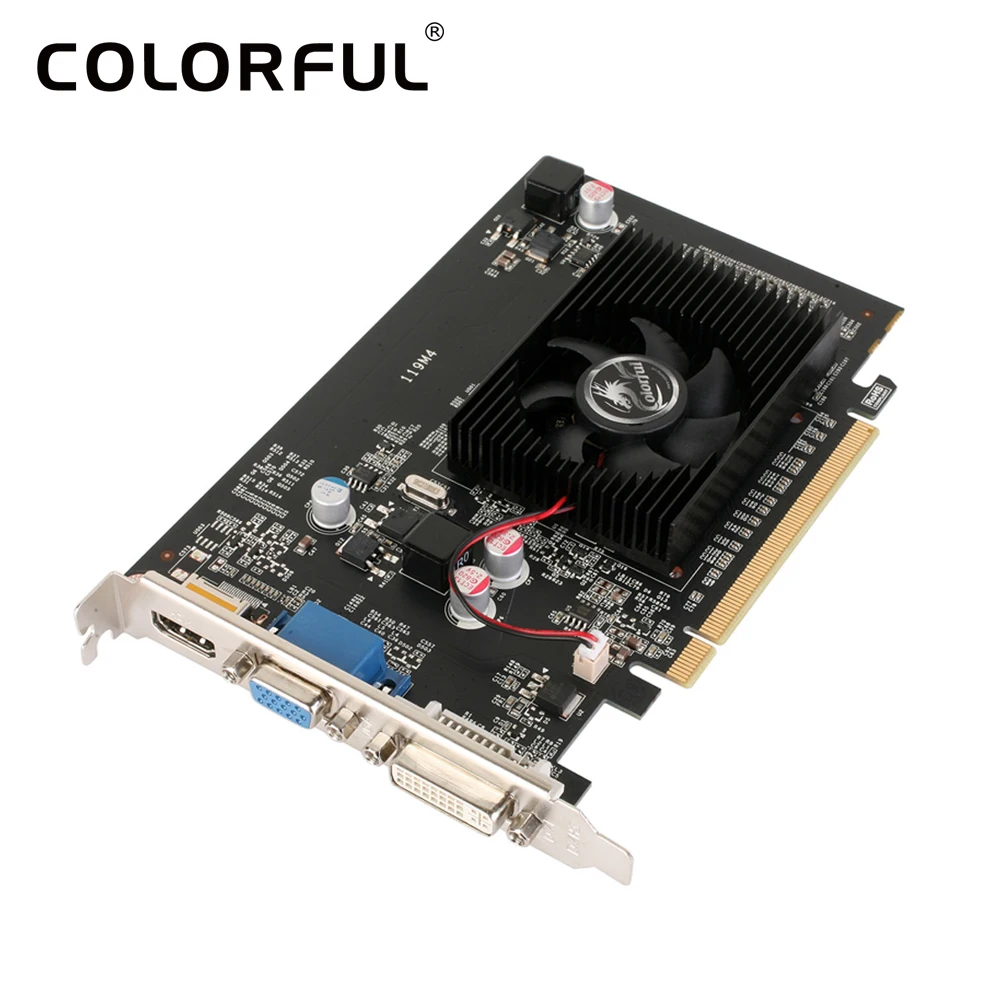 Colorful Video Card 2048MB NVIDIA GeForce GT710 GPU 2GB 64bit DVI+VGA