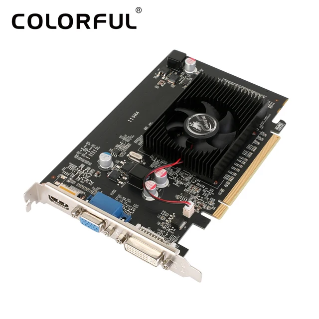 Colorful Video Card 2048MB NVIDIA GeForce GT710 GPU 2GB 64bit DVI+VGA