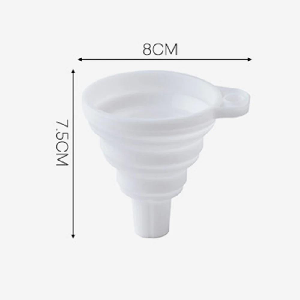 1 шт. Мини Складная воронка силиконовая Складная воронка Складная портативная Воронка может быть подвешена бытовой дозатор жидкости кухонные инструменты