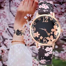 Ladies Fashion Women Creative Flower Watches Casual Leather Strap Quartz Girls Wristwatches Gift Clock Relogio Feminino Ladies Fashion Women Creative Flower Watches Casual Leather Strap Quartz Girls Wristwatches Gift Clock Relogio Feminino