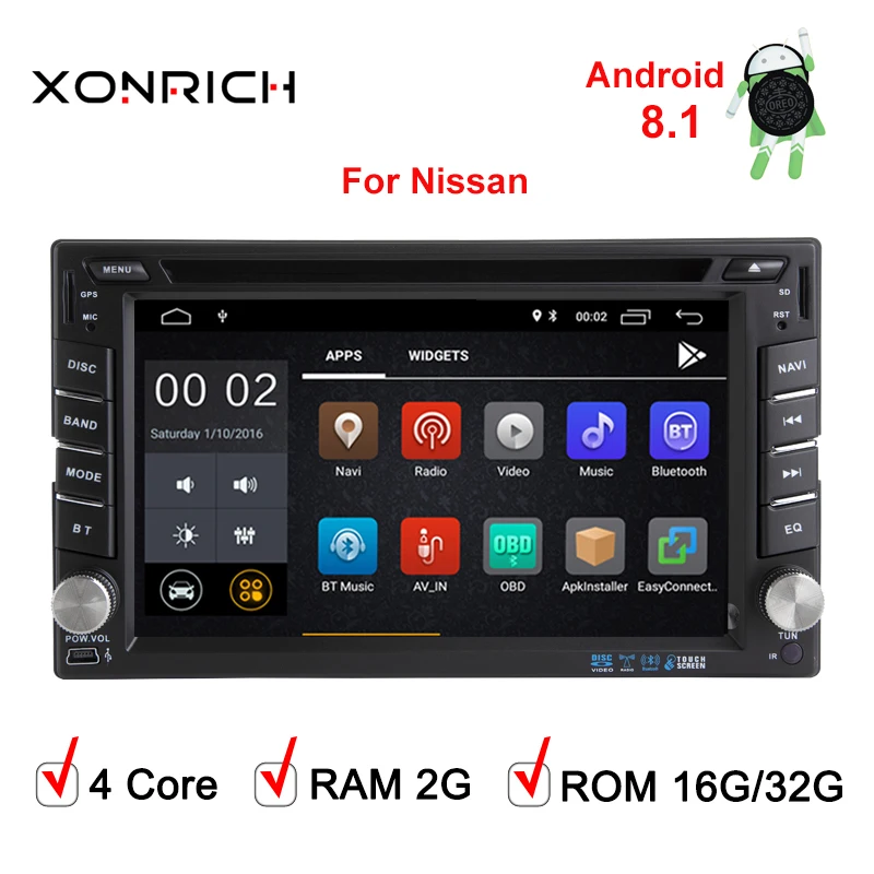 

2 Din Car DVD player AutoRadio 2 din GPS Navi Bluetooth universal for X-TRAIL Qashqai x trail juke for nissan Stereo SD USB