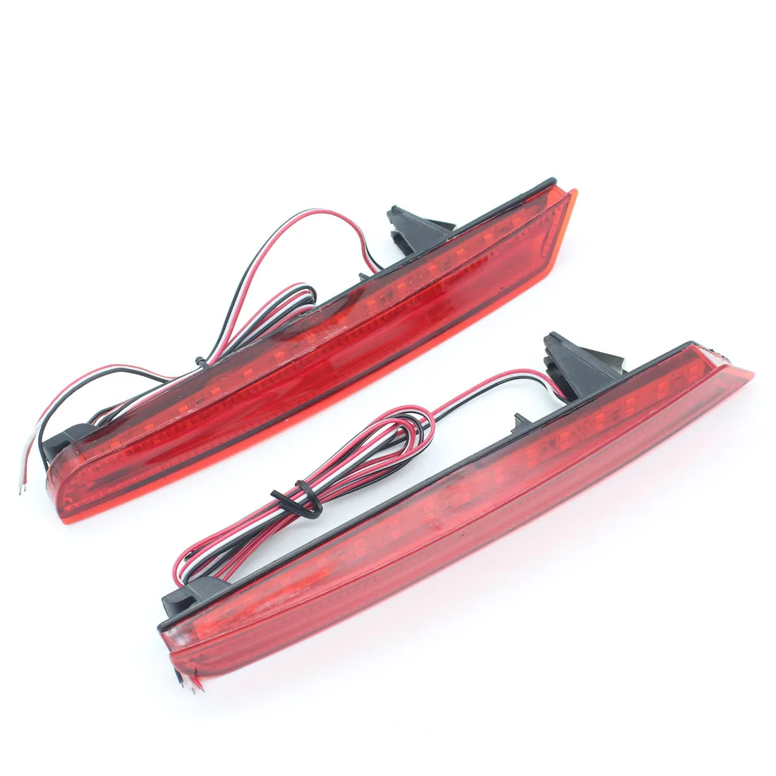 Dongzhen Red Rear Bumper Reflectors Light Brake Parking Warning Night