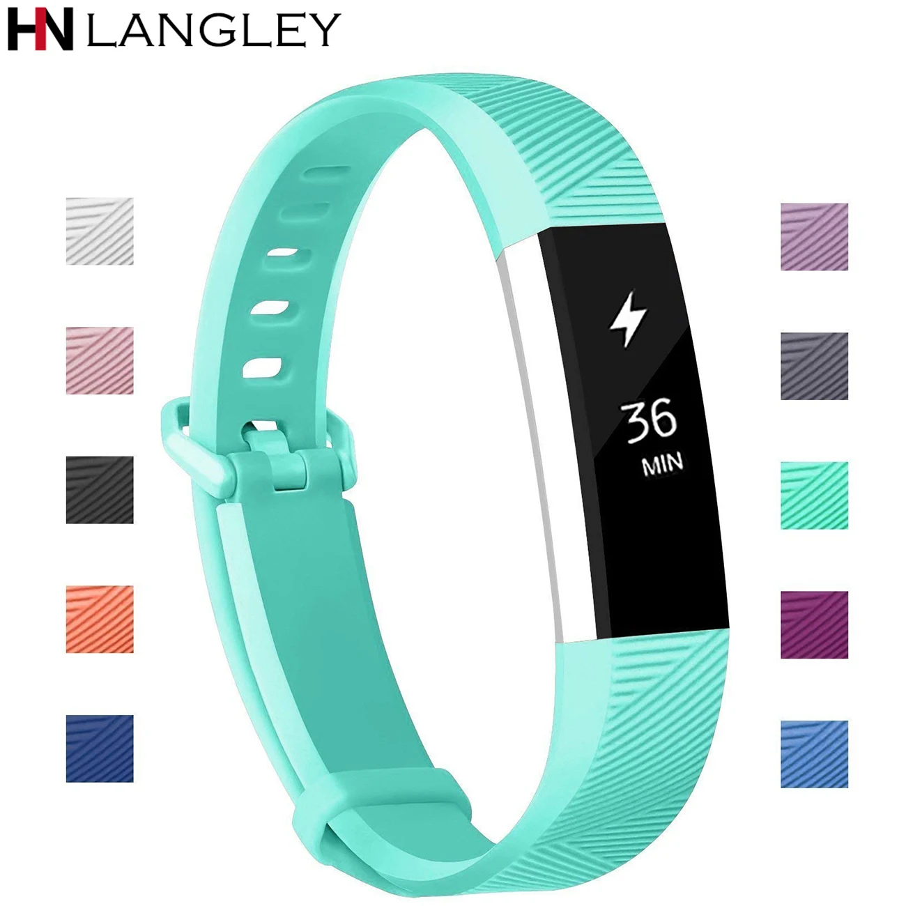 

For Fitbit Alta Bands Soft Silicone Straps Replacement Bands For Fitbit HR Varied Colors Secure Buckle For Fitbit Alta HR Band