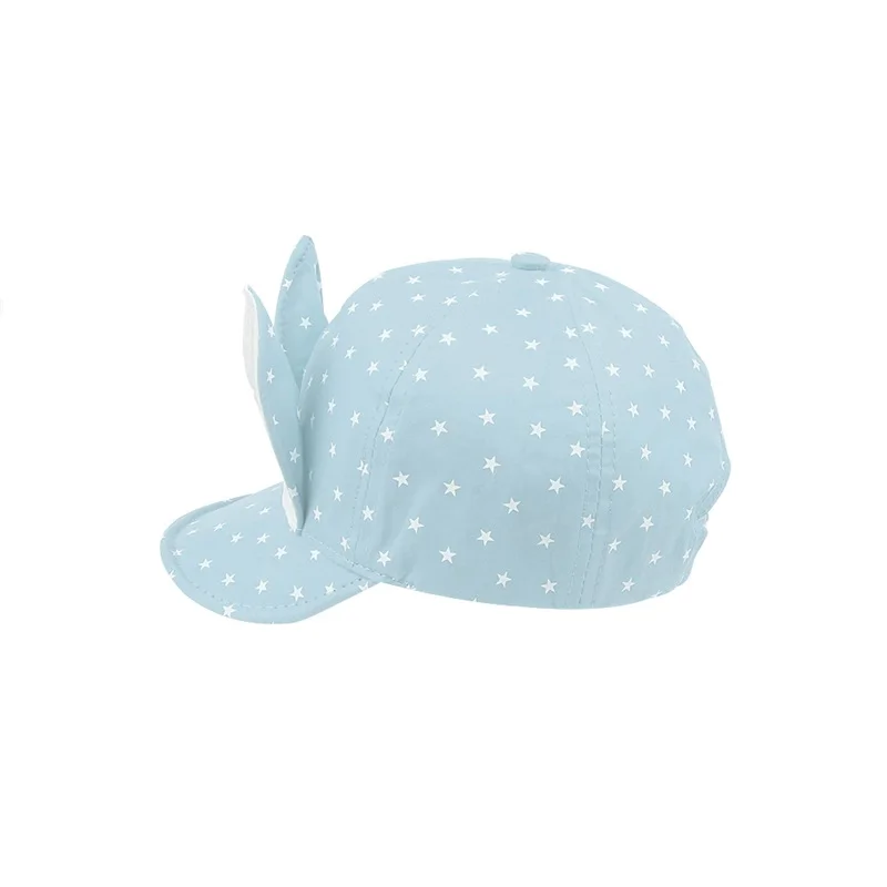 Cute Cartoon Baby Cap Rabbit Ears Baby Sun Hat For Girls Star Print Cotton Baby Hat Spring Summer Infant Cap Baby Boys Clothing (15)