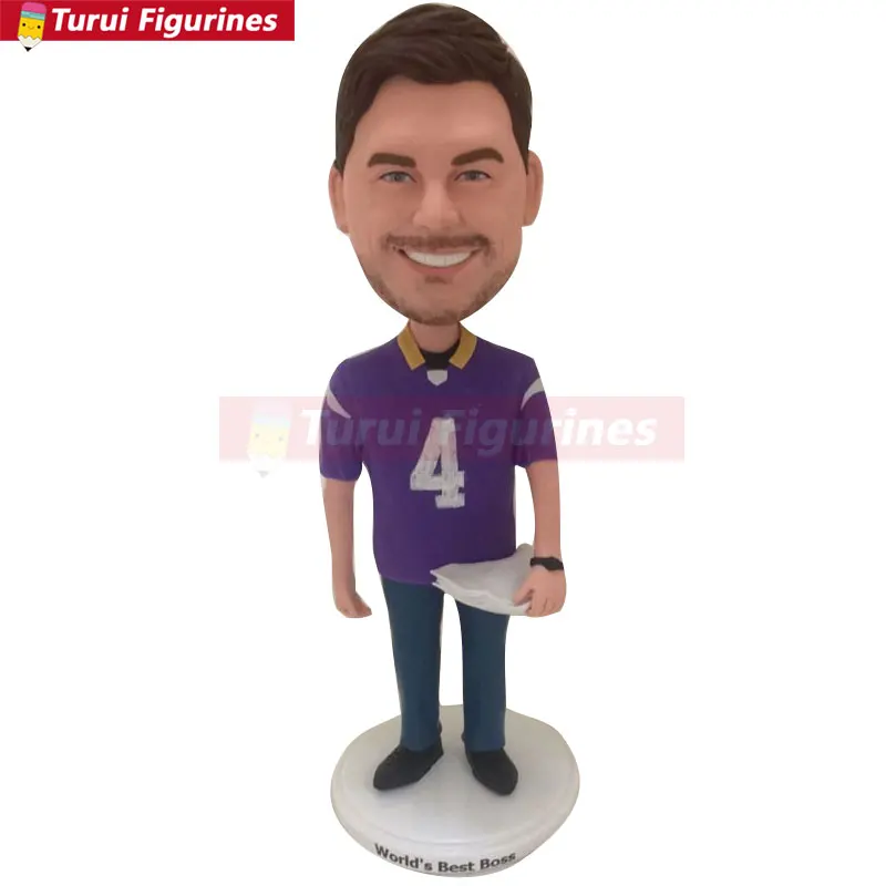 

Custom Bobblehead Best Boss Personalized Gift Bobblehead Clay Figurines Birthday Cake Topper Husband Gift Boyfriend Gift Son Gif