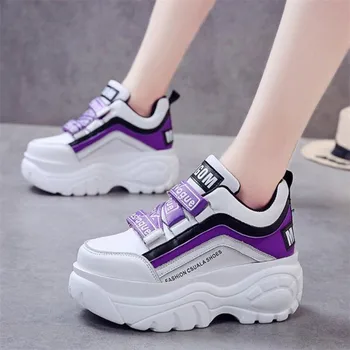

Mhysa 2019 New Women sneakers Fashion White Platform Sneakers Ladies Chunky Causal Shoes Woman Leather Shoes Chaussure Femme