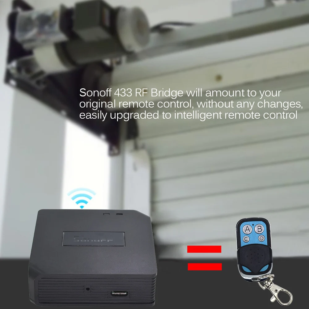  SONOFF Bridge Wifi 433MHZ RF Remote Control RC Signal Converter Switch Wireless Sensor DW1 PIR2 Sma - 32915489975