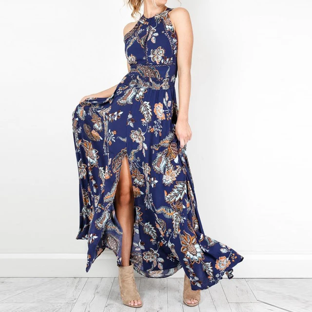 Halter Maxi Dresses 2018