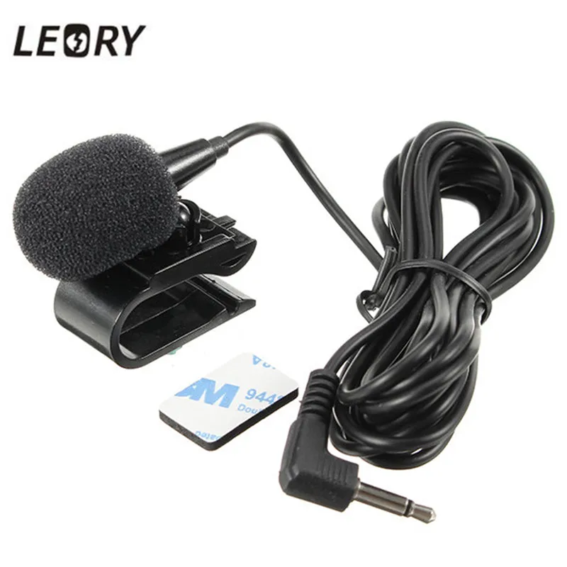 LEORY Car External Microphone Mic 3.5mm Stereo Jack For Car DVD Player