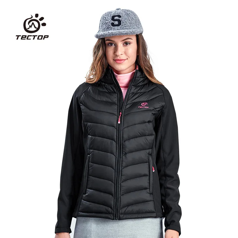 

2016 Winter Thick Warm Cotton-padded Jackets Women Outwear Winter Coats Girls Outdoor Sport Softshell Patchwork Breathable Coats