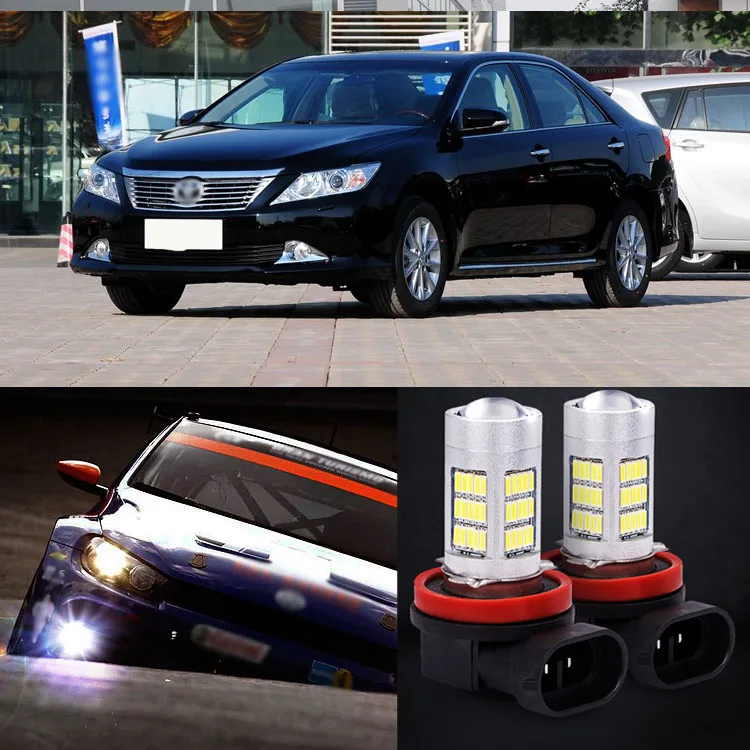 

2pcs 72 SMD Daytime Running Light Bulbs LED Fog Lamp For Toyota Camry 2011-2014