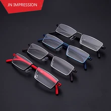 JN впечатление Брендовая дизайнерская обувь 4 цвета Для мужчин Для женщин Tr90 очки оправы для очков для чтения Oculos de grau диоптрий очки 1-3