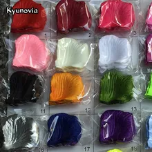 Kyunovia, искусственные шелковые лепестки роз, украшение для свадебной вечеринки,, 1000 шт./лот, романтические искусственные цветы, лепестки KY126