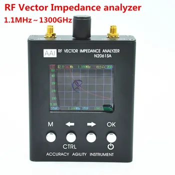 

2PCS N2061SA Short Wave Antenna Analyzer Frequency 1.1MHz~1300MHz NEW Upgraded version resistance/impedance/SWR/s11 RadioTester