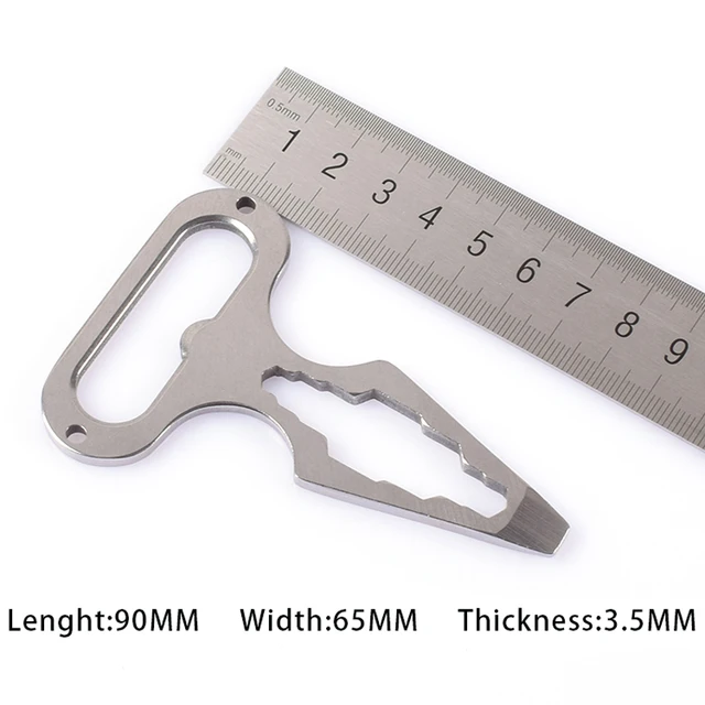 Topvico Self Defense Supplies Protection Tool Weapons Personal Self Defence Stainless Steel Bottle Opener Combination Wrench 4