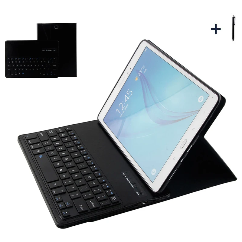 Для Samsung Galaxy Tab 9.7 Беспроводной Bluetooth клавиатура чехол для T550 Планшеты кожи сальто