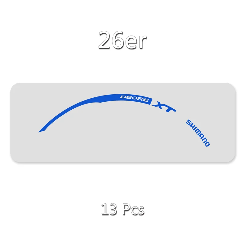 Наклейки/наклейки на горный велосипед/велосипед обод колеса в 26 дюймов Велоспорт для MTB SHIMANO XT M785 - Цвет: 26er Refle Blue