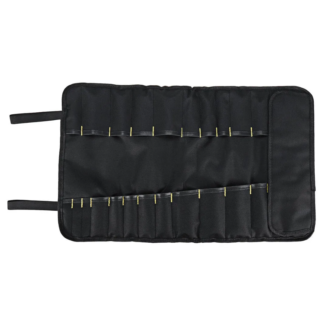 3 Color Choice Chef Knife Bag Roll Bag Carry Case Bag Kitchen Cooking Portable Durable Storage 22 Pockets Black Blue Green