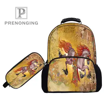 

Custom 17inch CGustav_Klim Backpacks Pen Bags 3D Printing School Women Men Travel Bags Boys Girls Book Computers Bag#1031-2-15