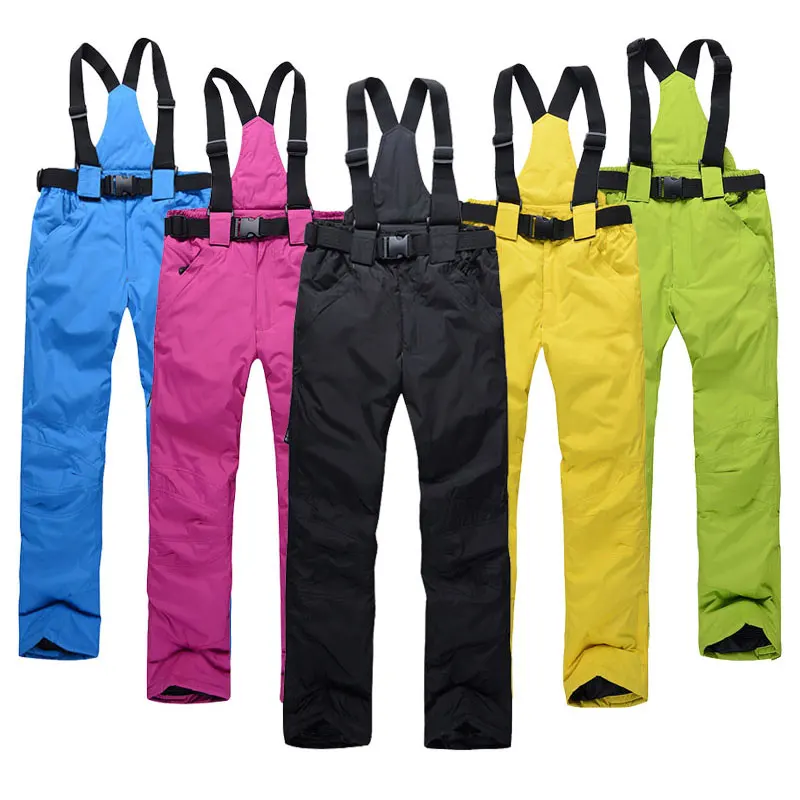 Womens Ski Pants High Windproof Waterproof Colorful Snowboarding Pants