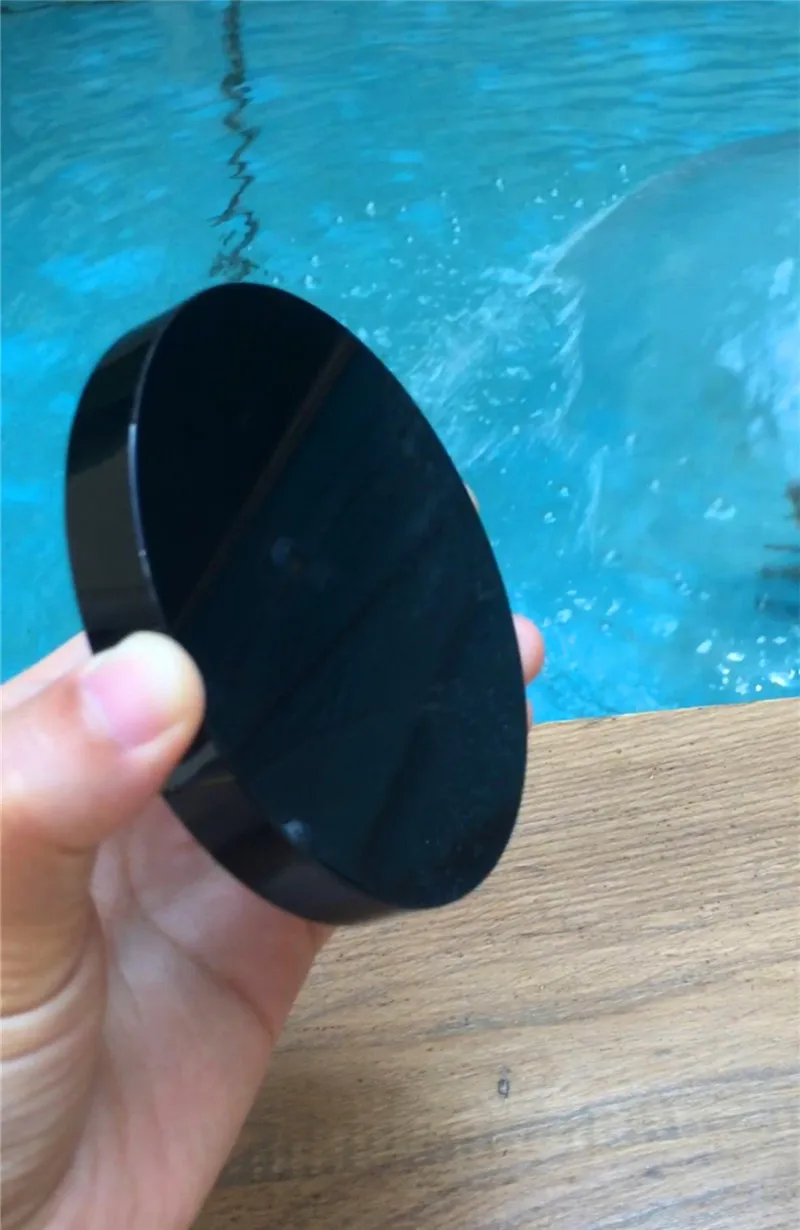 Новое поступление высокое качество натуральный черный обсидиан камень круг диск круглая пластина фэншуй зеркало для дома и офиса Декор
