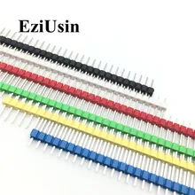 Kit de connecteurs mâles à une rangée, 30 pièces, 40 broches pour Arduino, connecteur à une rangée, 2.54mm