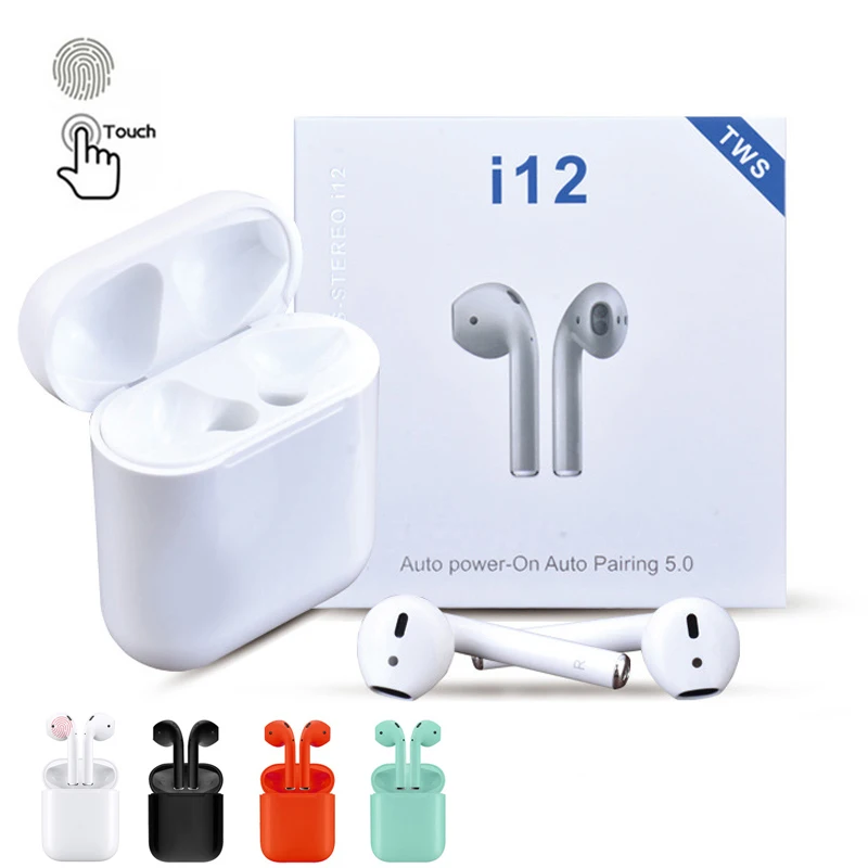 €159.31 |I12 TWS auriculares inalámbricos táctiles doble V5.0 auriculares Bluetooth auriculares estéreo auriculares inalámbricos auriculares con control táctil SIRI-in Auriculares y cascos from Productos electrónicos on AliExpress 