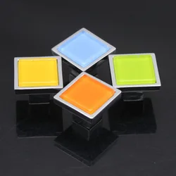 

2016New 10Pcs Crystal Sigle hole Zinc Alloy Square Door Knobs Handle Drawer Kitchen CH27