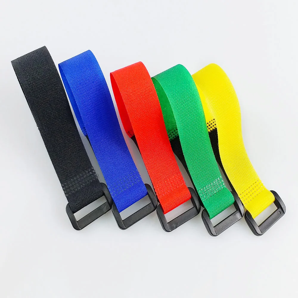 

Kuke 10pcs 2*20cm Self Adhesive Reusable Cable Tie Nylon Fastener Hook and Loop Strap Cord Ties PC TV Organizer