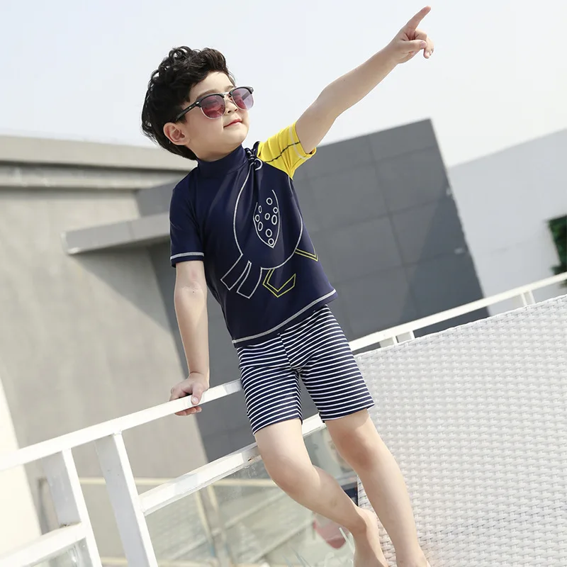 

Boys Swimsuit Woodpecker Split Suit Beach Sun Swimsuit